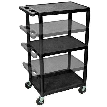 Luxor LPDUOE-B 16-42" Adjustable Height LP Table with Electric