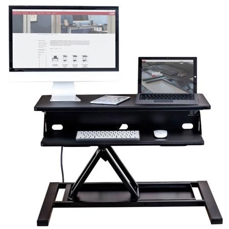 Luxor Electric Level Up Pro 32 Standing Desk Converter, Black