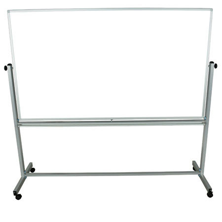 Luxor MB7240WW 72x40" Double Sided Magnetic Whiteboard, White/White