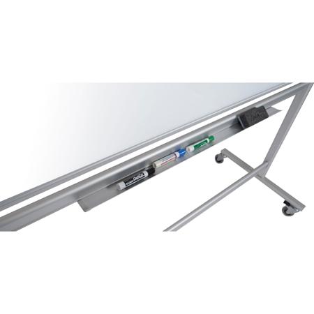Luxor 60x40" Mobile Double-Sided Magnetic Glass Marker Board