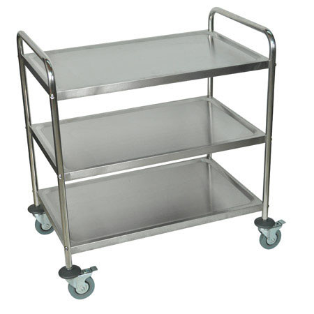 Luxor ST-3 3 Shelf Stainless Cart