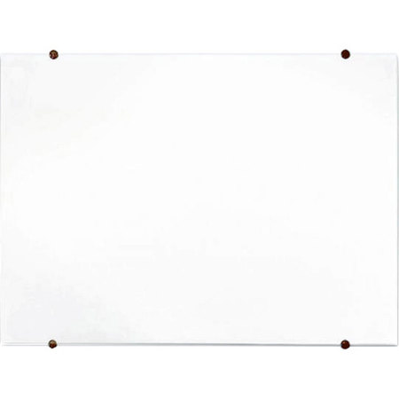 Luxor 48x36" Wall-Mounted Magnetic Glass Board