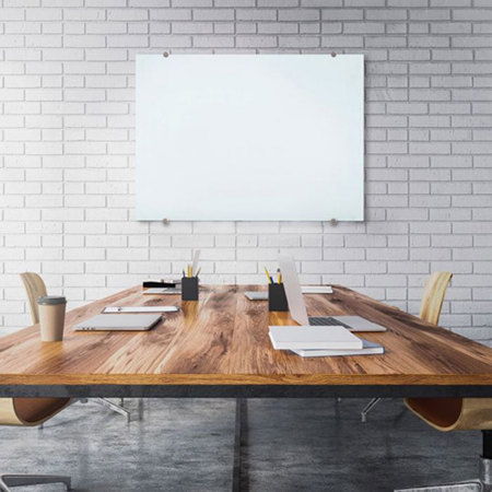 Luxor 48x36" Wall-Mounted Magnetic Glass Board