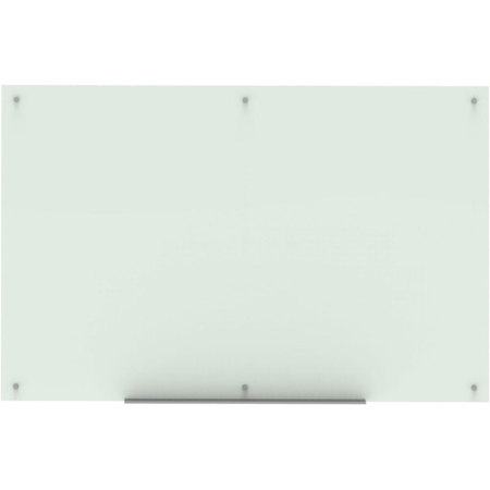 Luxor 72x48" Wall-Mounted Magnetic Glass Board with Marker Tray
