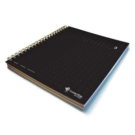 Livescribe 3 Subject Notebook, Number 3, Black