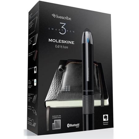 Livescribe 3 Moleskine Edition Smartpen, Black and Dark Chrome