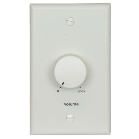 100LVC 100W 3dB 70V/25V Mono Attenuator with Standard Style 1-Gang Wall Plate, Almond