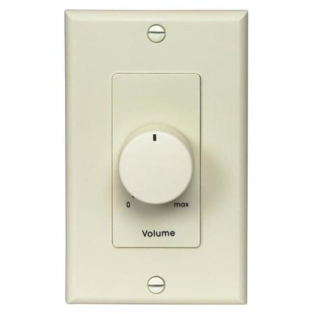 Lowell Manufacturing 10KLVC 1/2W 10K Ohm Mono Potentiometer with Decorator Style 1-Gang Wall Plate, Almond