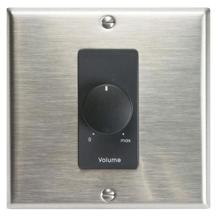 Lowell Manufacturing 150LVCS 150W Attenuator, Decorator 2-Gang, Stainless/Black