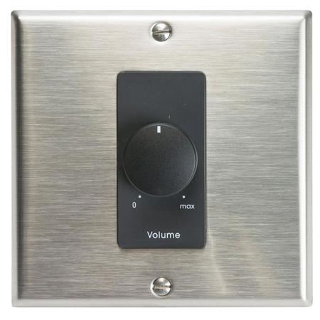 Lowell Manufacturing 200LVC 200W 3dB Attenuator,Decorator 2-Gang,Stainless/Black