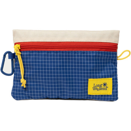 The Long Weekend Everyday Zip Pouch, Creme-Multi Medium