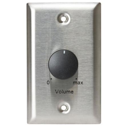 Lowell Manufacturing 25LVC 25W 3dB Attenuator, Standard 1-Gang, Stainless Steel