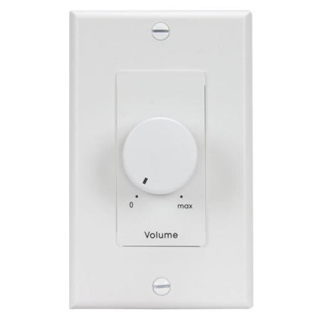 Lowell Manufacturing 50LVC 50W 3dB 70V/25V Mono Attenuator with Decorator Style 1-Gang Wall Plate, White