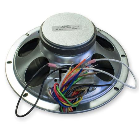 Lowell Manufacturing 810-T72 8" 15W Speaker Dual Cone Driver with 5W 25/70V Dual-Voltage Transformer, 10 oz Magnet