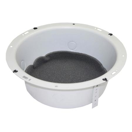 Lowell Manufacturing 8XD4-S Backbox Recessed Enclosure with Straps, 8" Speaker