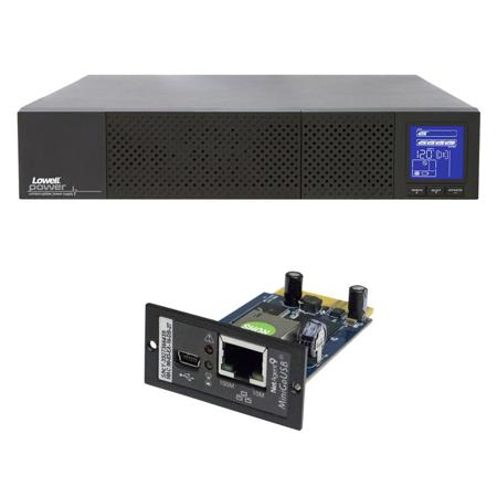 Lowell Manufacturing UPS9-1500-IP Bundle, 1500VA True Online UPS & SNMP Card