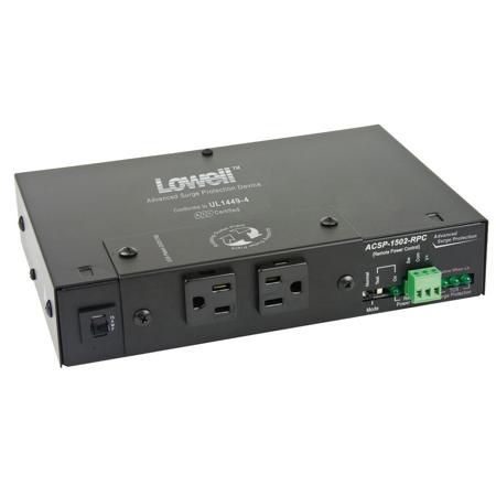 Lowell Manufacturing ACSP-1502-RPC Surge Suppressor, Two 15A, Remote Control