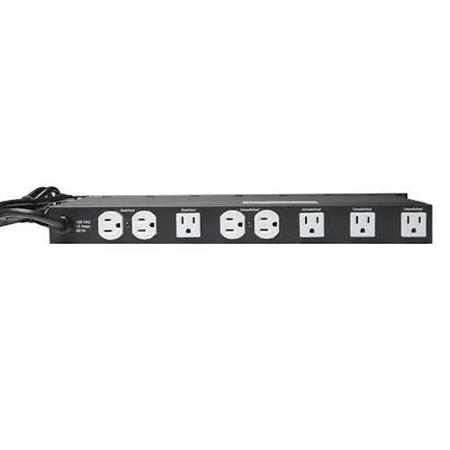 Lowell Manufacturing ACR-1509-S 15A Panel, 9 Outlets, Surge Suppression with LED