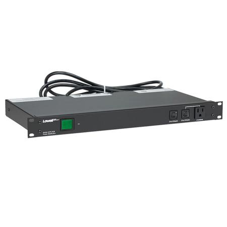 Lowell Manufacturing ACR-2009 1U 20A Rackmount Power Panel, 9 Outlets