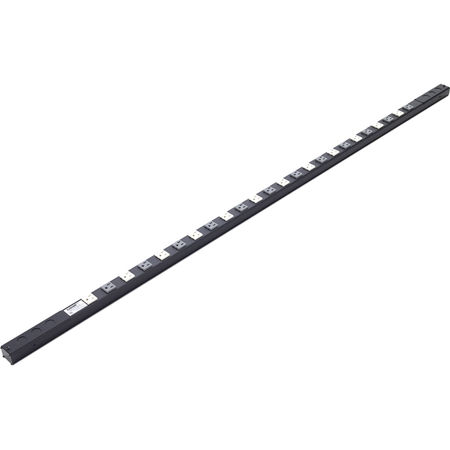 Lowell Manufacturing ACS-1524-2C 15A Two-Circuit AC Power Strip with 24 Outlets, 70" Length, Hardwired (Pigtails at Both Ends)