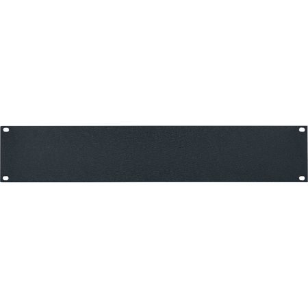 Lowell Manufacturing AFP-2 2U 1/8" Aluminum Flat Panel, Textured Black