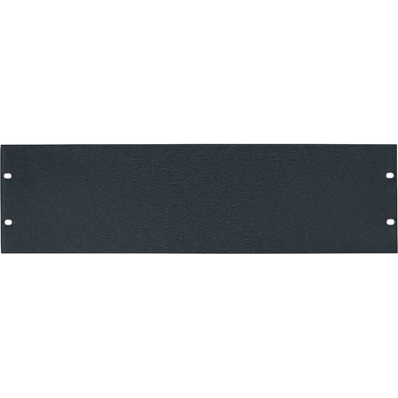 Lowell Manufacturing AFP-3 3U 1/8" Aluminum Flat Panel, Textured Black