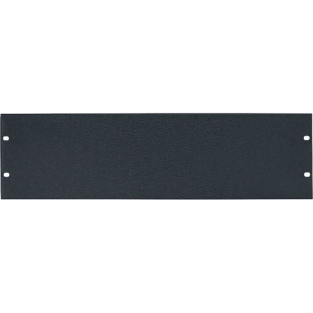 Lowell Manufacturing AFP-3CC 3U 1/8" Aluminum Flat Panel, 6 Pack, Textured Black