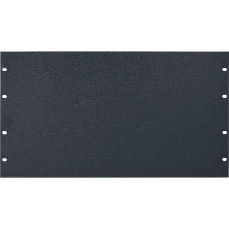 Lowell Manufacturing AFP-6 6U 1/8" Aluminum Flat Panel, Textured Black