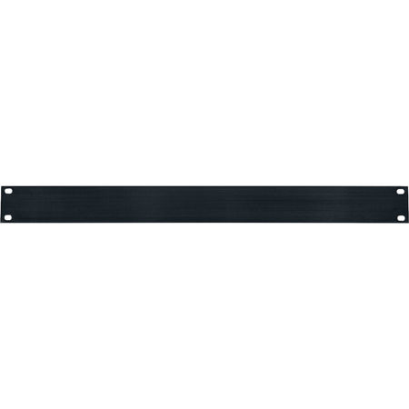 Lowell Manufacturing AFPB-1 1U 1/8" Aluminum Flat Panel, Brushed Black Anodized