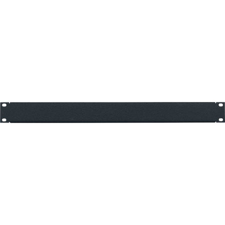 Lowell Manufacturing AP-1 1U Flanged Aluminum Panel, Textured Black