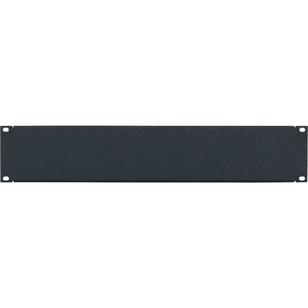 Lowell Manufacturing AP-2CC 2U Flanged Aluminum Panel, 12 Pack, Textured Black