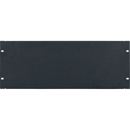 Lowell Manufacturing AP-4CC 4U Flanged Aluminum Panel, 6 Pack, Textured Black