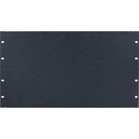 Lowell Manufacturing AP-6 6U Flanged Aluminum Panel, Textured Black