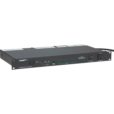 Lowell Manufacturing ACSPR-SEQ6-2009 20A Panel, 9 Outlet, Surge, 4Step Sequencer