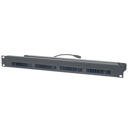 Lowell Manufacturing BDC4-1 1U x 19" Rackmount Panel with Blower Fans and Thermo-Probe, 90 cfm