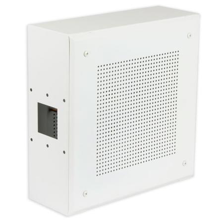 Lowell Manufacturing BSG-8 Bi-Directional Wall Baffle, 11.56" Square x 4.25" Projection, White