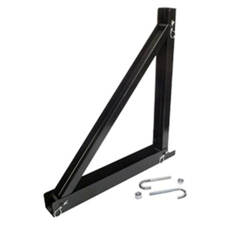 Lowell Manufacturing CLA-12WT 12" Steel Wall Triangle Bracket, Black