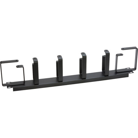 Lowell Manufacturing CMD-1HV 1U Horizontal/Vertical Cable Panel with 4x D-Rings