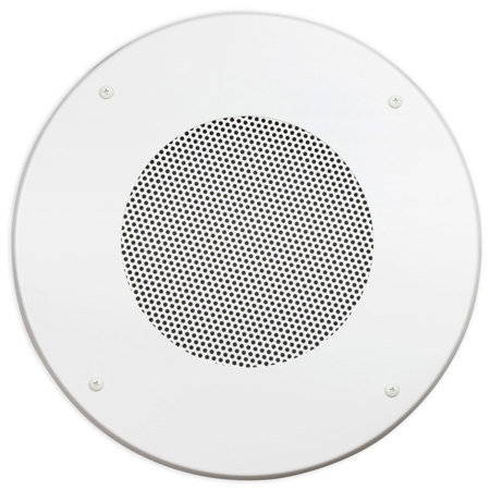 Lowell Manufacturing CS-8H Screw-Mount Grille, 8" Speaker, 12.8" Diameter, White
