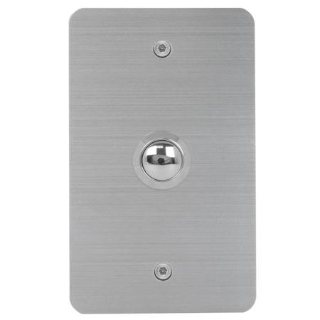 Lowell Manufacturing CSV 1-Gang Vandal-Resistant Call Switch, Silver Button