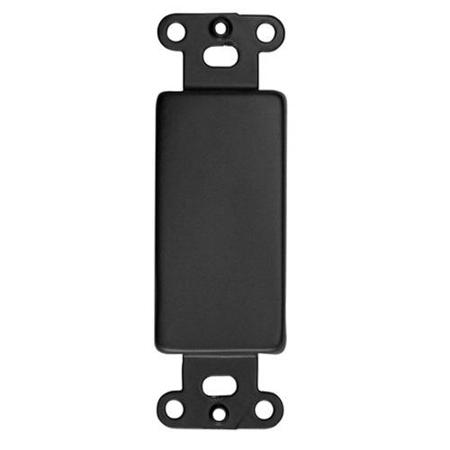 Lowell Manufacturing DBB-100 Decorator Rackmount Blank Plates, 100 Pack, Black