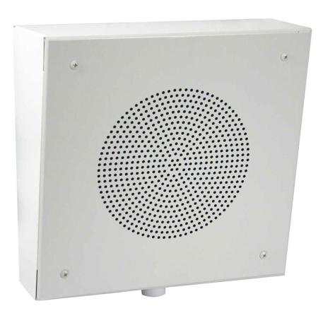 Lowell Manufacturing DSL-805-72K 8" 12W Surface-Mount Speaker with Volume Control, 5W 25V/70V Transformer, White