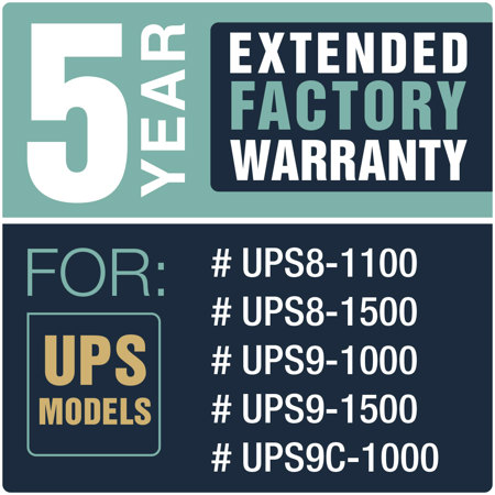 Lowell Manufacturing UPS-EW-522 5-Year Extended Warranty for UPS8 & UPS9 Series