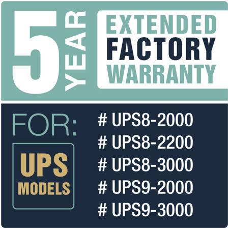 Lowell Manufacturing UPS-EW-523 5-Year Extended Warranty for UPS8 & UPS9 Series