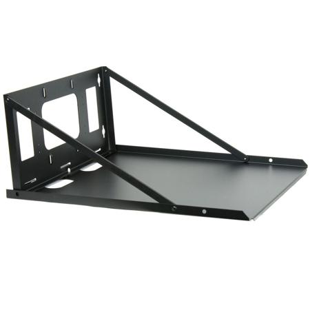 Lowell Manufacturing FS18-20 Steel Wall Shelf, Hinge Ships Flat, 20" Depth,Black