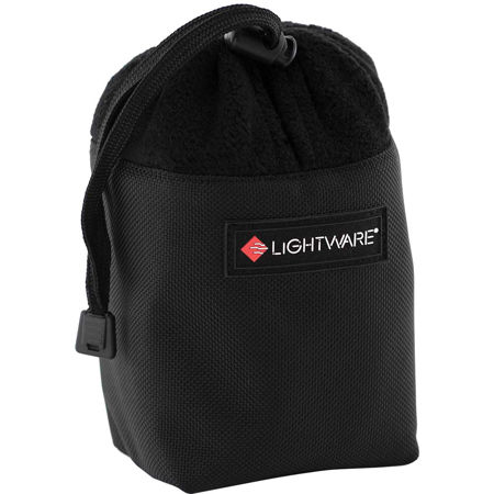 Lightware Small Fleece Storage Pouch with Belt Loop, Black