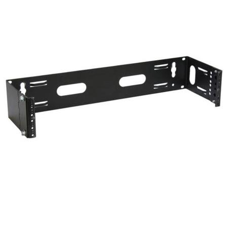Lowell Manufacturing HUB-2 Wall Mount 2U Hinged Utility Bracket, Pair