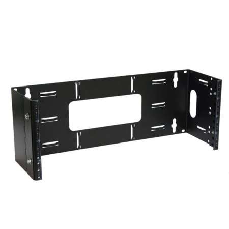 Lowell Manufacturing HUB-4 Wall Mount 4U Hinged Utility Bracket, Pair