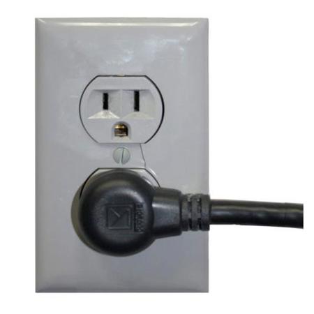 Lowell Manufacturing IEC-12-90RX10 12" Right Angled Power Cord, 10 Pack