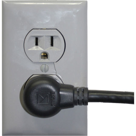 Lowell Manufacturing IEC-18-90RX10 18" Low-Profile Right Angled Power Cord with Tight Twist Conductors, 10 Pack
